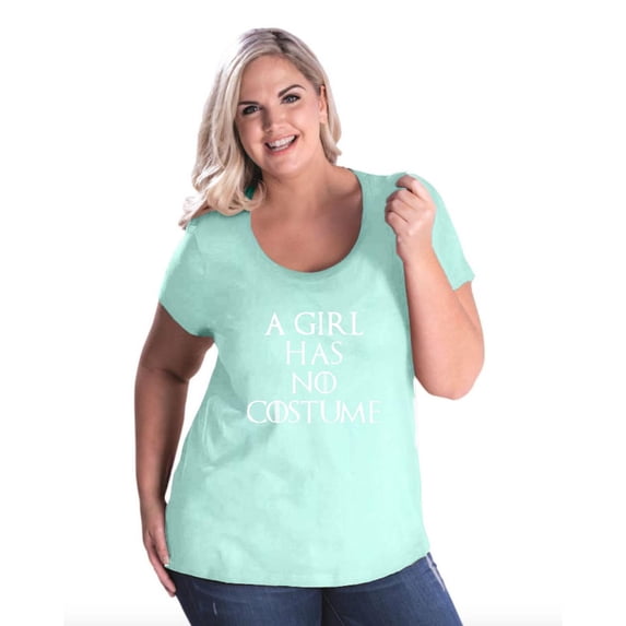 Normal is Boring - Women's Plus Size Curvy T-Shirt, up to Size 28 - Halloween Costume This Girl Has No Costume
