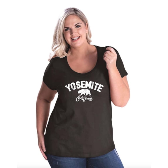 Normal is Boring - Women's Plus Size Curvy T-Shirt, up to Size 28 - National Park Yosemite