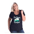 thumbnail image 1 of Normal is Boring - Women's Plus Size Curvy T-Shirt, up to Size 28 - One Happy Camper, 1 of 4