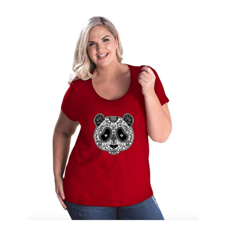 Normal is Boring - Women's Plus Size Curvy T-Shirt, up to Size 28 - Panda 