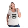 thumbnail image 1 of Normal is Boring - Women's Plus Size Curvy T-Shirt, up to Size 28 - Panda, 1 of 5