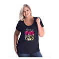 thumbnail image 1 of Normal is Boring - Women's Plus Size Curvy T-Shirt, up to Size 28 - Pretty in Pink Dangerous in Camo, 1 of 4