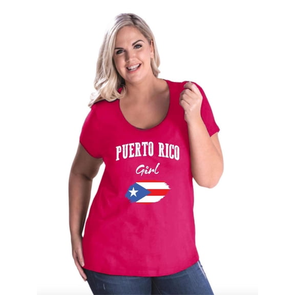 Normal is Boring - Women's Plus Size Curvy T-Shirt, up to Size 28 - Puerto Rico Girl