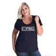 thumbnail image 1 of Normal is Boring - Women's Plus Size Curvy T-Shirt, up to Size 28 - Softball with Ball, 1 of 4