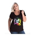 thumbnail image 1 of Normal is Boring - Women's Plus Size Curvy T-Shirt, up to Size 28 - Space Cat, 1 of 5