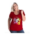 thumbnail image 1 of Normal is Boring - Women's Plus Size Curvy T-Shirt, up to Size 28 - Space Cat, 1 of 5