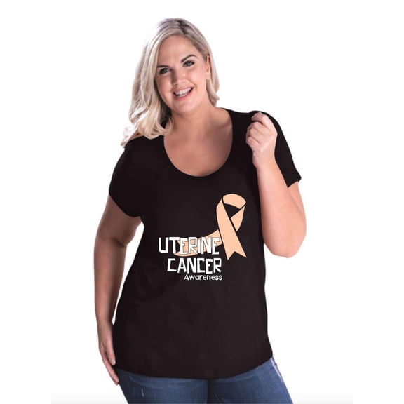 Normal is Boring - Women's Plus Size Curvy T-Shirt, up to Size 28 - Uterine Cancer