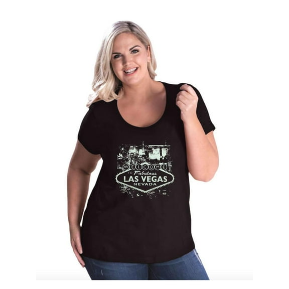 Normal is Boring - Women's Plus Size Curvy T-Shirt, up to Size 28 - Welcome to Las Vegas Nevada
