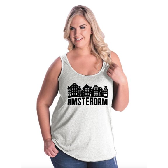 Normal is Boring - Women's Plus Size Tank Top, up to Size 28 - Amsterdam