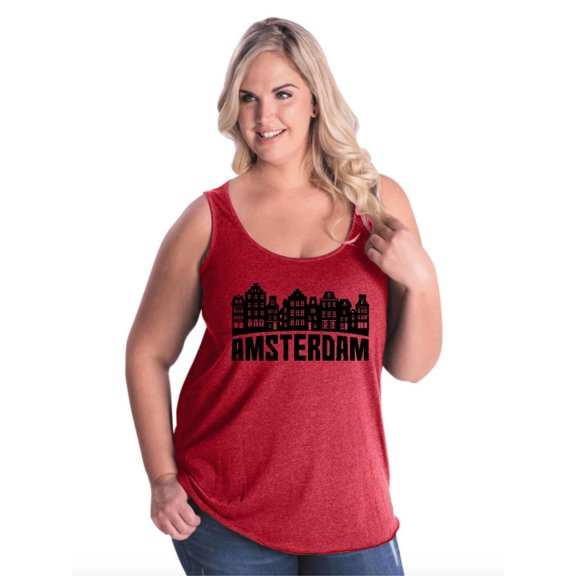 Normal is Boring - Women's Plus Size Tank Top, up to Size 28 - Amsterdam