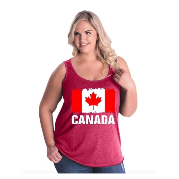 Normal is Boring - Women's Plus Size Tank Top, up to Size 28 - Canada Flag