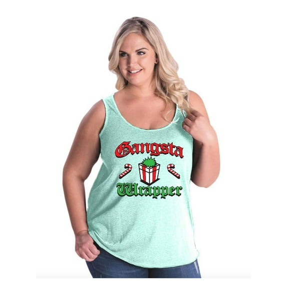 Normal is Boring - Women's Plus Size Tank Top, up to Size 28 - Christmas Wrapper