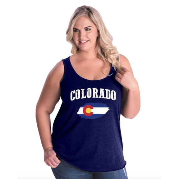 Normal is Boring - Women's Plus Size Tank Top, up to Size 28 - Colorado Flag