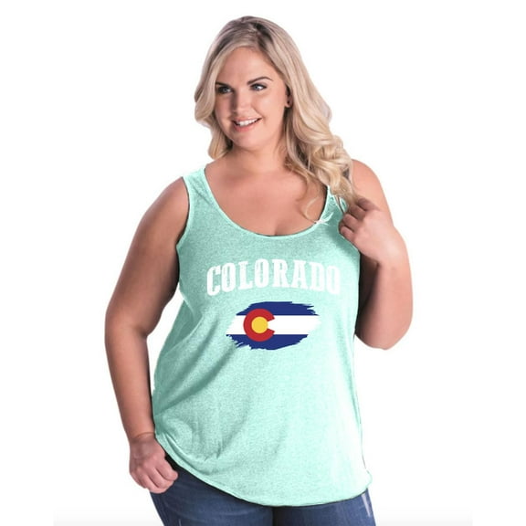 Normal is Boring - Women's Plus Size Tank Top, up to Size 28 - Colorado Flag
