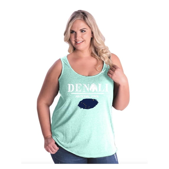 Normal is Boring - Women's Plus Size Tank Top, up to Size 28 - Denali National Park