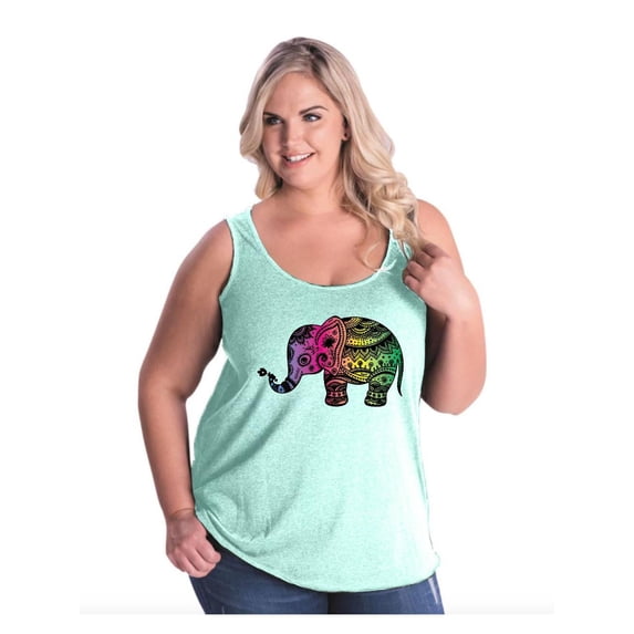 Normal is Boring - Women's Plus Size Tank Top, up to Size 28 - Elephant