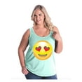 thumbnail image 1 of Normal is Boring - Women's Plus Size Tank Top, up to Size 28 - Emoji Heart-Shaped Eyes, 1 of 4