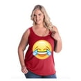 thumbnail image 1 of NIB - Women's Plus Size Tank Top - Emoji Laughing Tears, 1 of 3