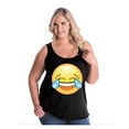 thumbnail image 1 of NIB - Women's Plus Size Tank Top - Emoji Laughing Tears, 1 of 5