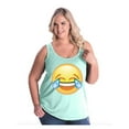 thumbnail image 1 of Normal is Boring - Women's Plus Size Tank Top, up to Size 28 - Emoji Laughing Tears, 1 of 4