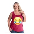 thumbnail image 1 of NIB - Women's Plus Size Tank Top - Emoji Laughing Tears, 1 of 5