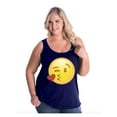 thumbnail image 1 of Normal is Boring - Women's Plus Size Tank Top, up to Size 28 - Emoji Winky Face, 1 of 4