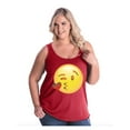 thumbnail image 1 of Normal is Boring - Women's Plus Size Tank Top, up to Size 28 - Emoji Winky Face, 1 of 4