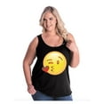 thumbnail image 1 of Normal is Boring - Women's Plus Size Tank Top, up to Size 28 - Emoji Winky Face, 1 of 5