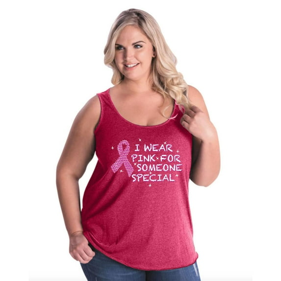 Normal is Boring - Women's Plus Size Tank Top, up to Size 28 - I Wear Pink for Someone Special