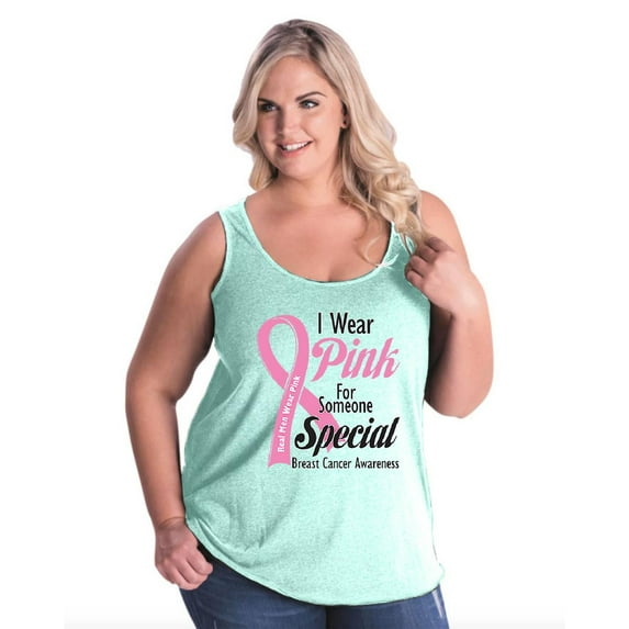 NIB - Women's Plus Size Tank Top - I Wear Pink for Someone Special