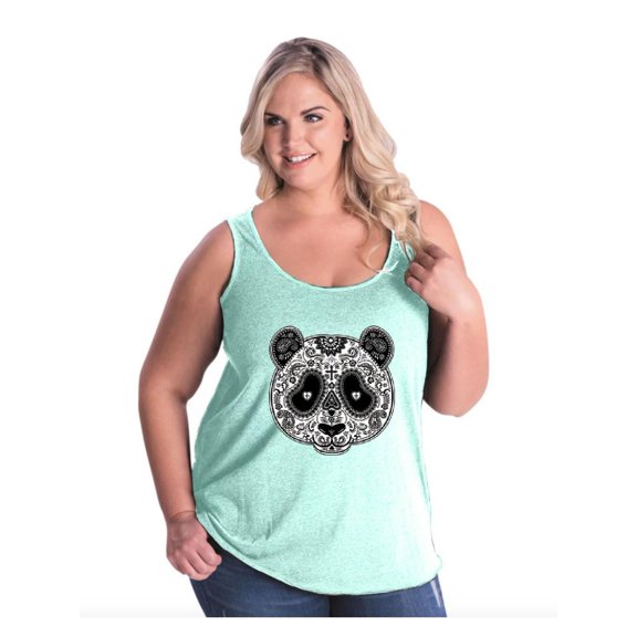 Normal is Boring - Women's Plus Size Tank Top, up to Size 28 - Panda