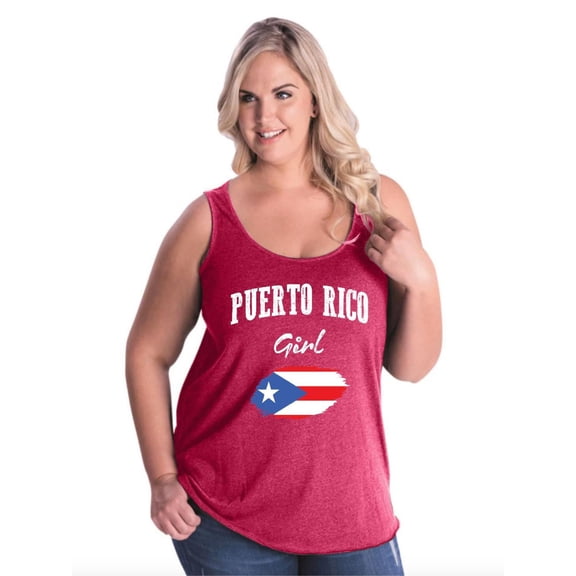 Normal is Boring - Women's Plus Size Tank Top, up to Size 28 - Puerto Rico Girl