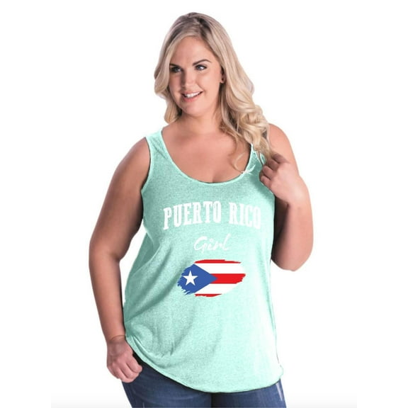Normal is Boring - Women's Plus Size Tank Top, up to Size 28 - Puerto Rico Girl