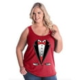 thumbnail image 1 of Normal is Boring - Women's Plus Size Tank Top, up to Size 28 - Tuxedo Prom Costume, 1 of 4