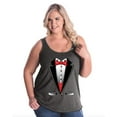 thumbnail image 1 of NIB - Women's Plus Size Tank Top - Tuxedo Prom Costume, 1 of 3