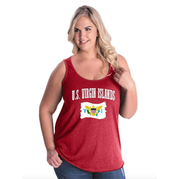 Normal is Boring - Women's Plus Size Tank Top, up to Size 28 - U.S. Virgin Islands