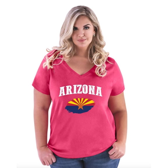 Normal is Boring - Women's Plus Size V-neck T-Shirt, up to Size 28 - Arizona