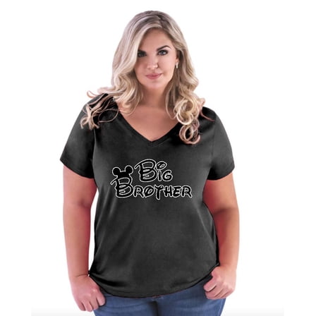 Normal is Boring - Women's Plus Size V-neck T-Shirt, up to Size 28 - Big Brother