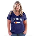 thumbnail image 1 of Normal is Boring - Women's Plus Size V-neck T-Shirt, up to Size 28 - Colorado Flag, 1 of 4