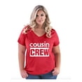 thumbnail image 1 of NIB - Women's Plus Size V-neck T-Shirt - Cousin Crew, 1 of 5