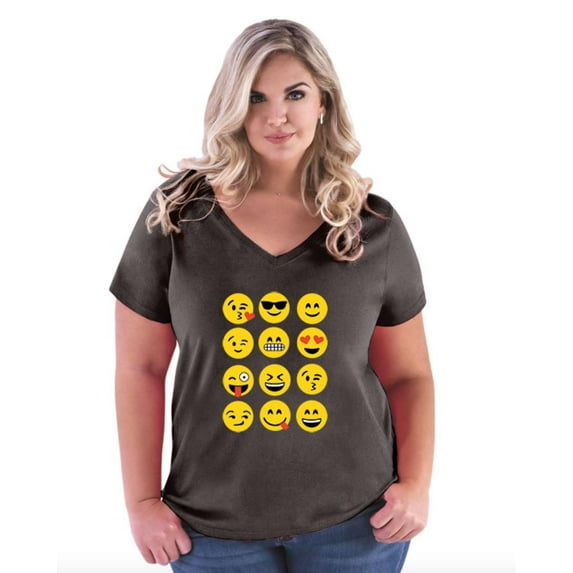 Normal is Boring - Women's Plus Size V-neck T-Shirt, up to Size 28 - Emoji Group