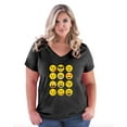 thumbnail image 1 of Normal is Boring - Women's Plus Size V-neck T-Shirt, up to Size 28 - Emoji Group, 1 of 5