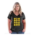 thumbnail image 1 of Normal is Boring - Women's Plus Size V-neck T-Shirt, up to Size 28 - Emoji Group, 1 of 5