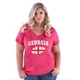 thumbnail image 1 of NIB - Women's Plus Size V-neck T-Shirt - Georgia, 1 of 3
