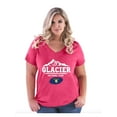 thumbnail image 1 of Normal is Boring - Women's Plus Size V-neck T-Shirt, up to Size 28 - Glacier National Park, 1 of 5