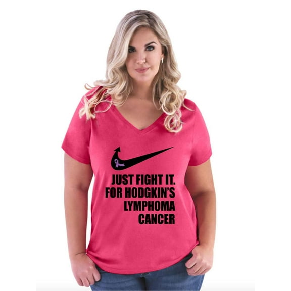Normal is Boring - Women's Plus Size V-neck T-Shirt, up to Size 28 - Hodgkin's Lymphoma Cancer