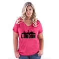 thumbnail image 1 of Normal is Boring - Women's Plus Size V-neck T-Shirt, up to Size 28 - London, 1 of 5