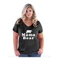 thumbnail image 1 of Normal is Boring - Women's Plus Size V-neck T-Shirt, up to Size 28 - Mama Bear, 1 of 5