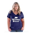 thumbnail image 1 of Normal is Boring - Women's Plus Size V-neck T-Shirt, up to Size 28 - Mama Bear, 1 of 4
