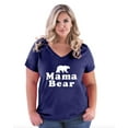 thumbnail image 1 of Normal is Boring - Women's Plus Size V-neck T-Shirt, up to Size 28 - Mama Bear, 1 of 4